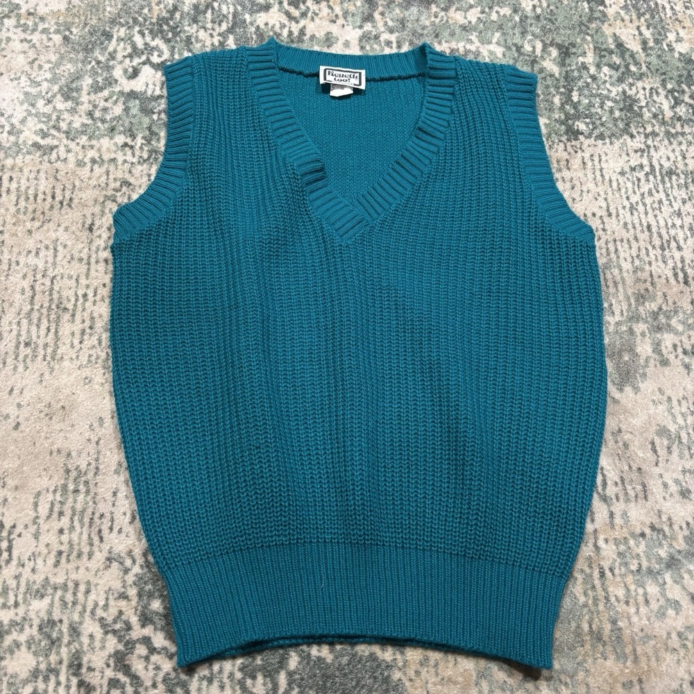 Vintage Kenneth Too! sweater vest Made In USA Womens Medium